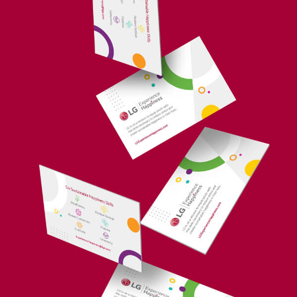 LG Experience Happiness postcard creative