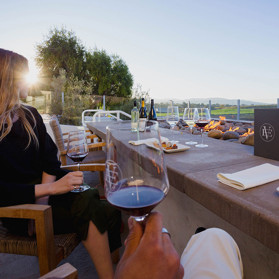 People enjoying wine in Edna Valley