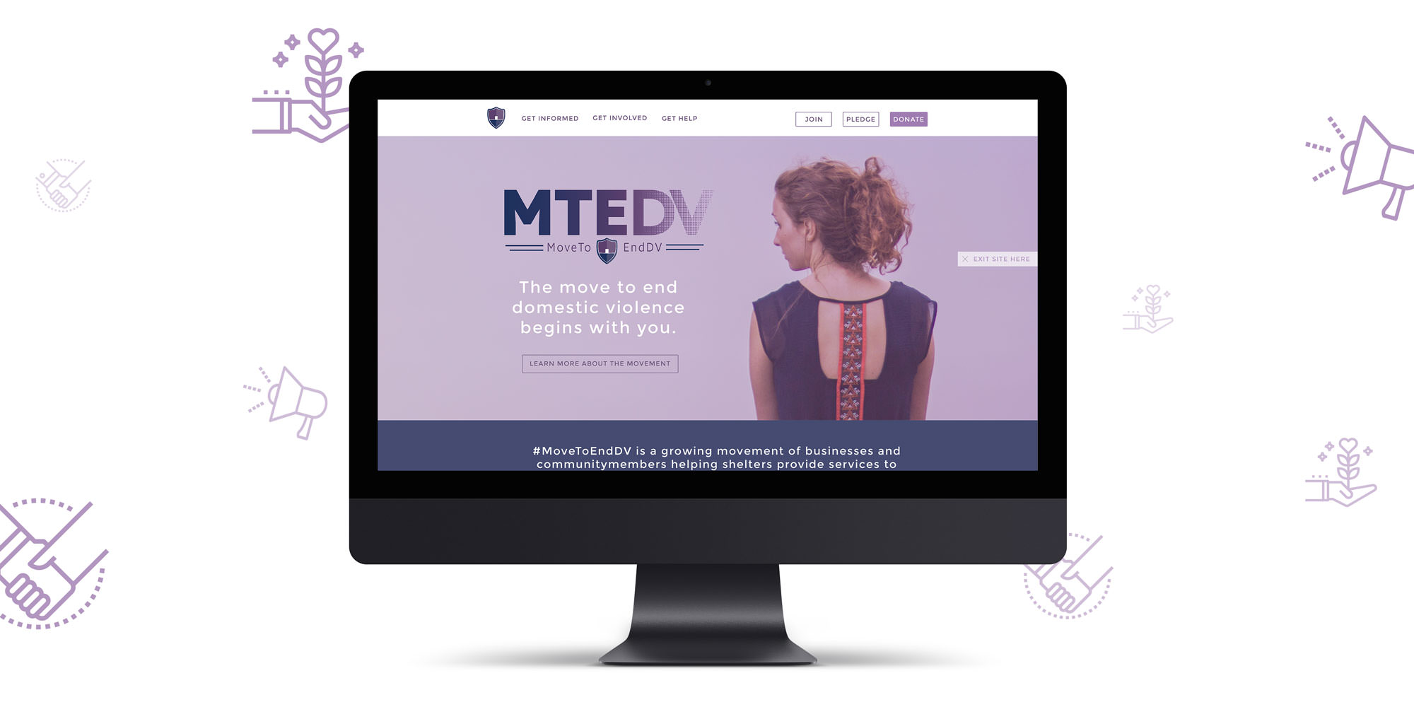 Move To End DV Website Mockup